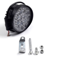 LED фара кругла 42Вт, 14 ламп, вузький промінь 10/30В 6000K