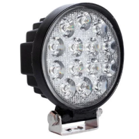 LED фара кругла 42Вт, 14 ламп, широкий промінь 10/30В 6000K
