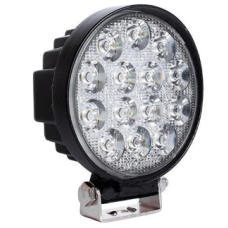 LED фара кругла 42Вт, 14 ламп, широкий промінь 10/30В 6000K